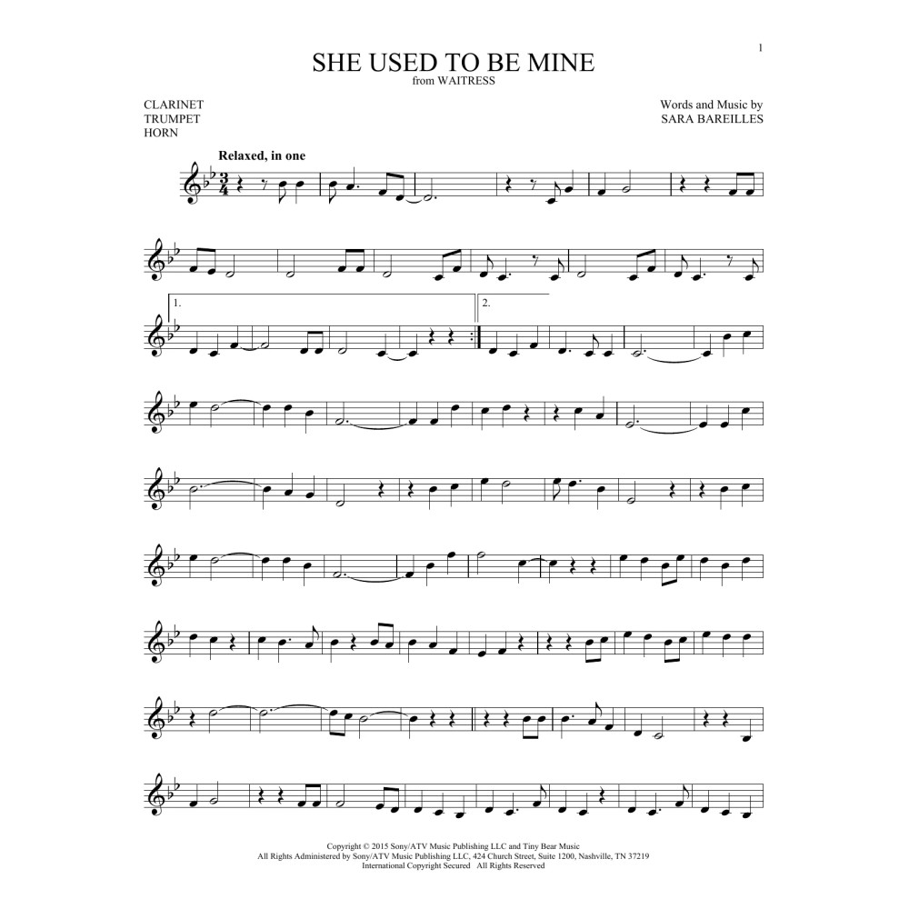 She Used To Be Mine (from Waitress)