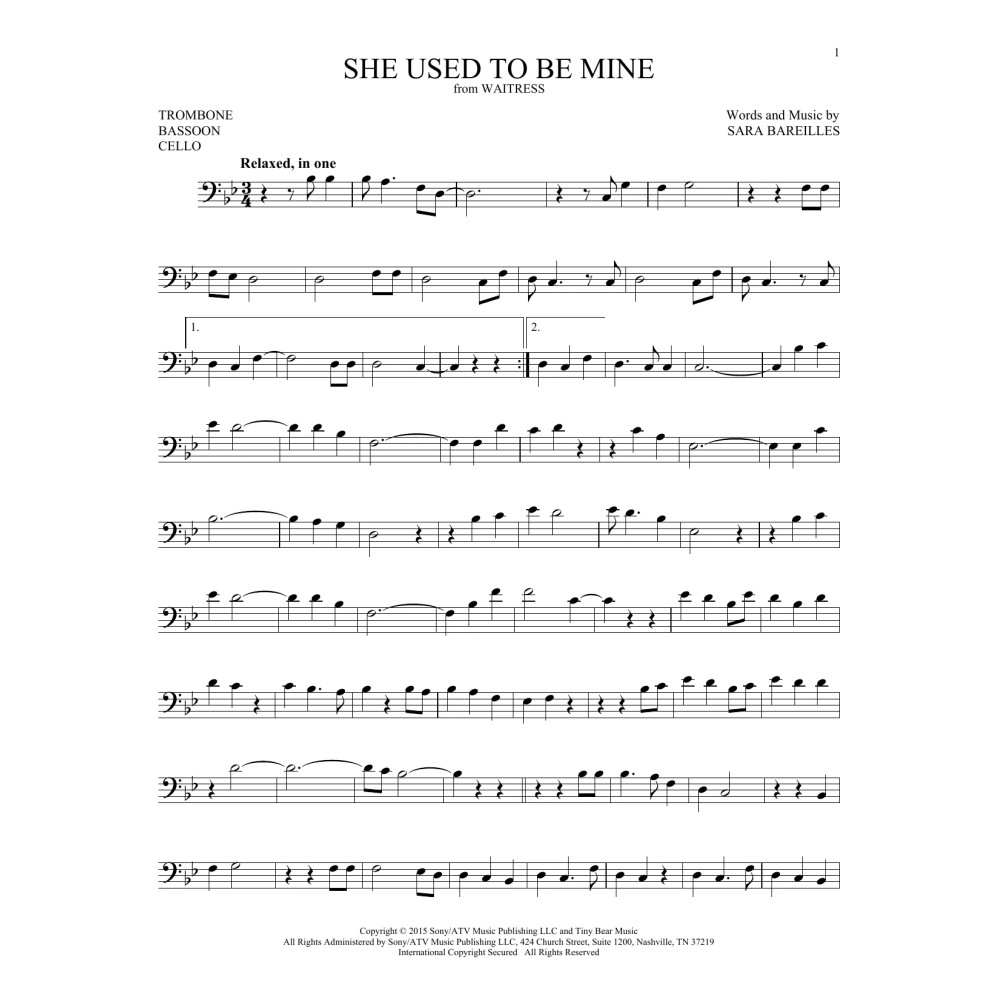 She Used To Be Mine (from Waitress)