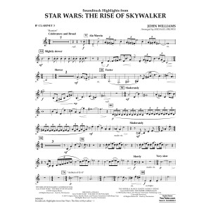 Soundtrack Highlights from Star Wars: The Rise of Skywalker - Bb Clarinet 3