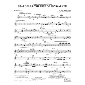 Soundtrack Highlights from Star Wars: The Rise of Skywalker - Bb Clarinet 2