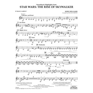 Soundtrack Highlights from Star Wars: The Rise of Skywalker - Bb Bass Clarinet