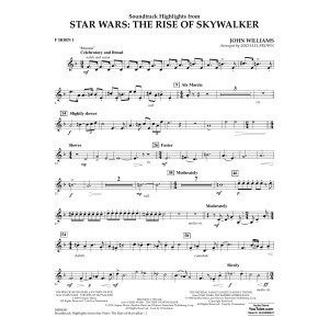 Soundtrack Highlights from Star Wars: The Rise of Skywalker - F Horn 1
