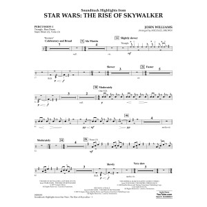 Soundtrack Highlights from Star Wars: The Rise of Skywalker - Percussion 1