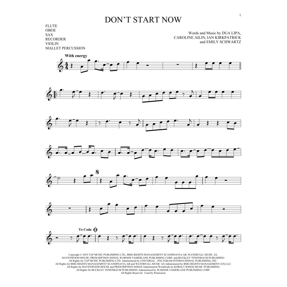 Don't Start Now