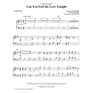 Can You Feel the Love Tonight? (from The Lion King) (arr. Mark Brymer) - Synthesizer