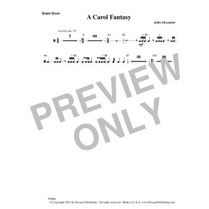A Carol Fantasy - Snare Drum