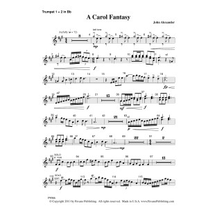 A Carol Fantasy - Trumpet 1 & 2 in Bb