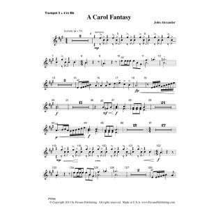 A Carol Fantasy - Bb Trumpet 3,4
