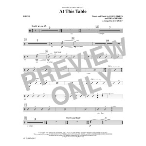 At This Table (arr. Mac Huff) - Drums