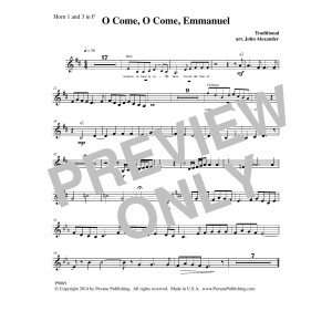 O Come, O Come Emmanuel - Horn in F 1 & 3