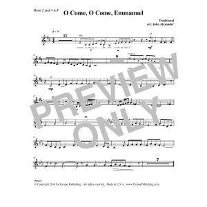 O Come, O Come Emmanuel - Horn in F 2 & 4