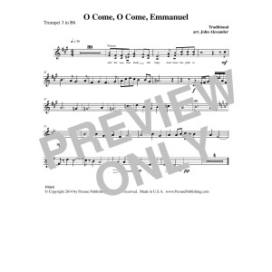 O Come, O Come Emmanuel - Trumpet 3 in Bb