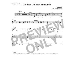 O Come, O Come Emmanuel - Trumpet 4 in Bb