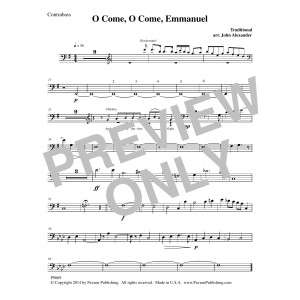 O Come, O Come Emmanuel - Contrabass
