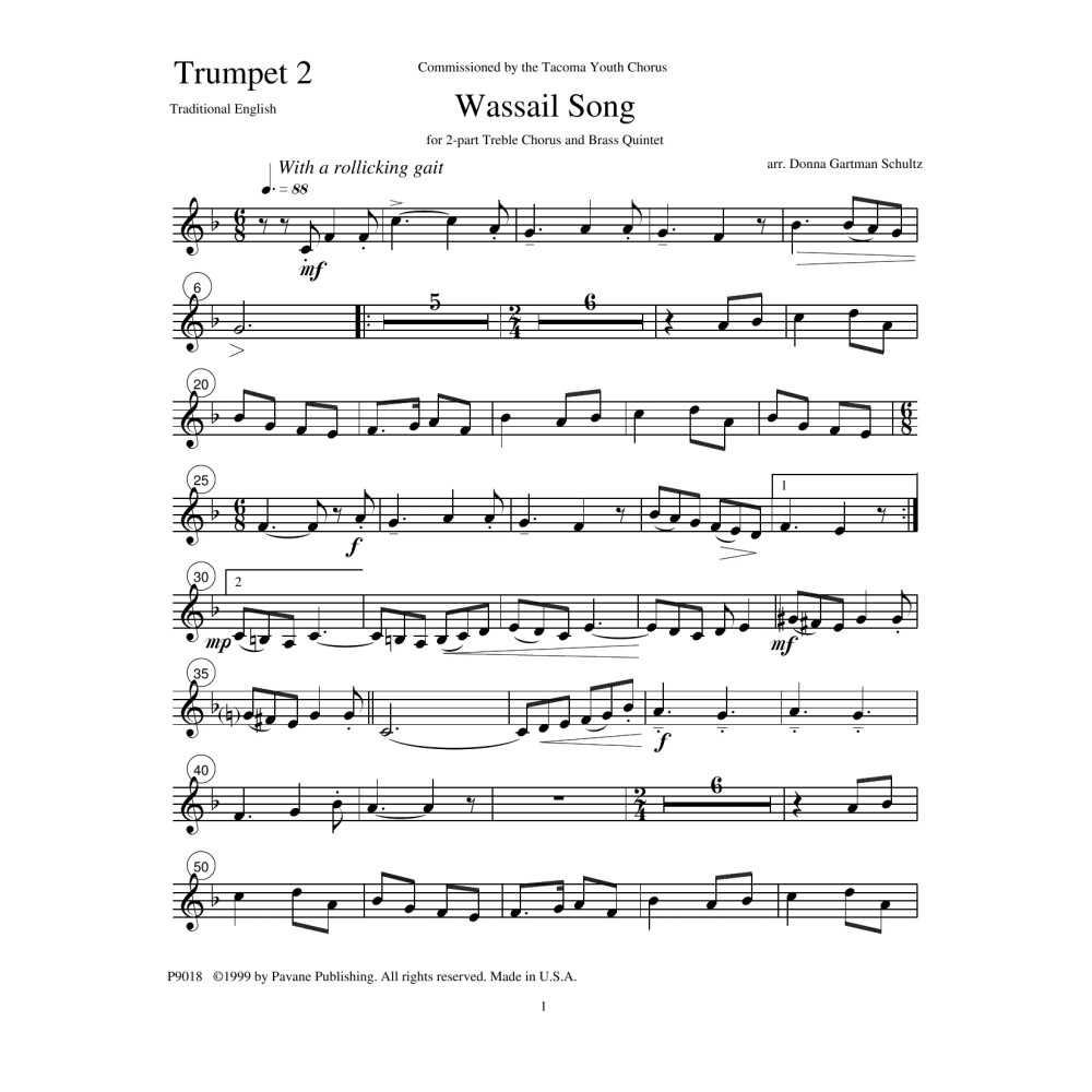 Wassail Song - Trumpet 2
