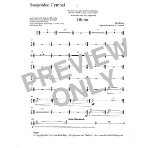 Gloria - Suspended Cymbal