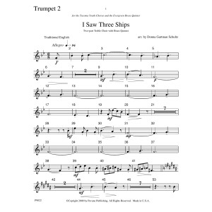 I Saw Three Ships - Trumpet 2