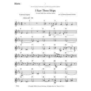 I Saw Three Ships - Horn