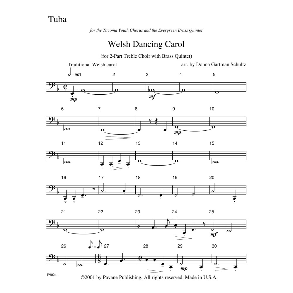 Welsh Dancing Carol - Tuba