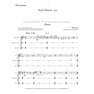 American Mass (Chamber Orchestra) (arr. John Gerhold) - Percussion