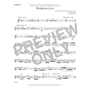 Wondrous Love - Trumpet 1