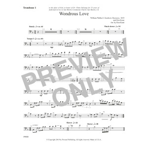 Wondrous Love - Trombone 1