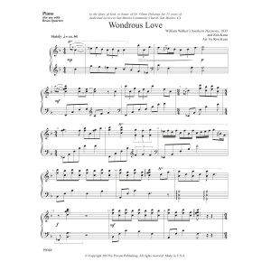 Wondrous Love - Piano
