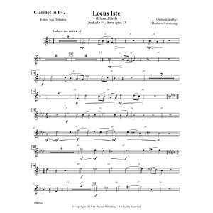 Locus Iste - Clarinet 2 in Bb