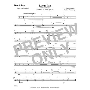 Locus Iste - Double Bass