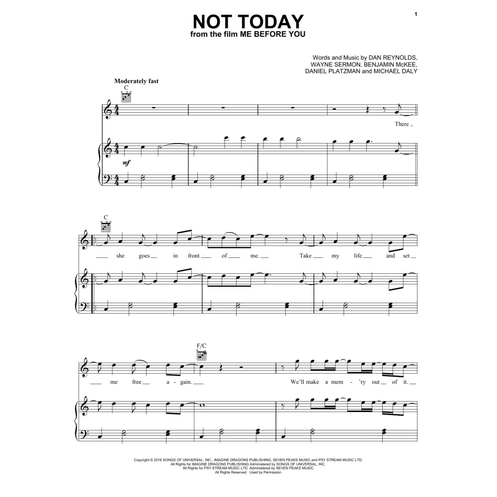 Not Today (from Me Before You)