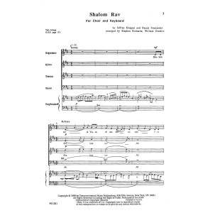 Shalom Rav (arr. Stephen Richards and William Dreskin)
