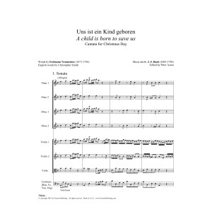 A Child Is Born To Save Us (Uns ist ein Kind geboren) (Full Score) (ed. Peter Aston) - Full Score