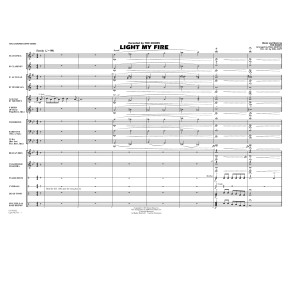 Light My Fire (arr. Paul Murtha) - Full Score
