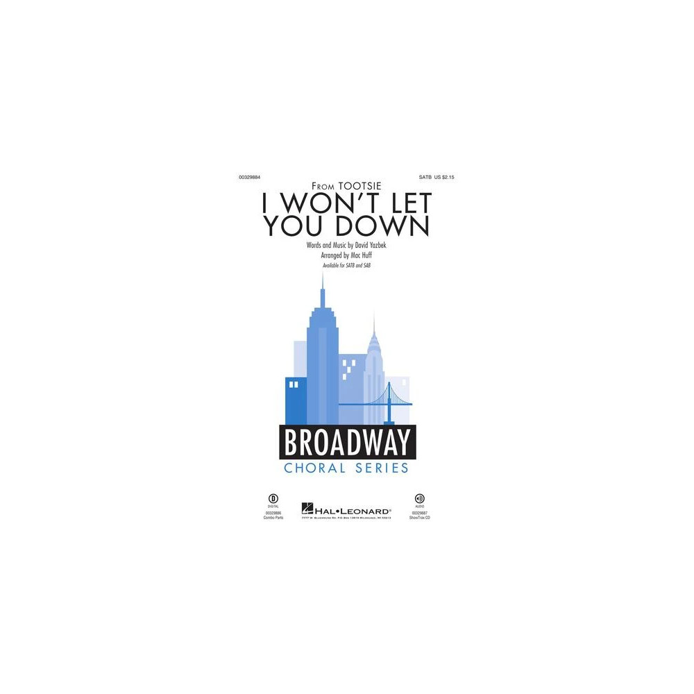 I Won't Let You Down (from the musical Tootsie) (arr. Mac Huff)