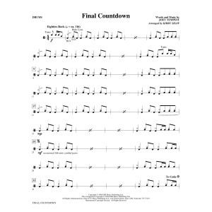 Final Countdown (arr. Kirby Shaw) - Drums