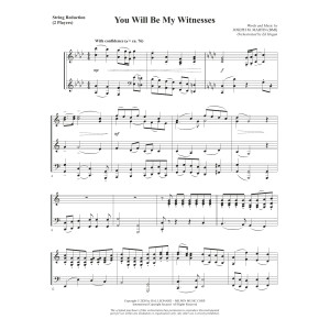 You Will Be My Witnesses - Keyboard String Reduction