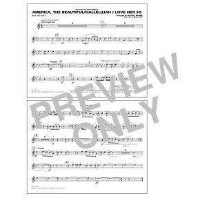 America, The Beautiful/Hallelujah I Love Her So (arr. Michael Brown) - 2nd Bb Trumpet