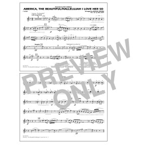 America, The Beautiful/Hallelujah I Love Her So (arr. Michael Brown) - F Horn