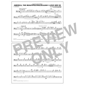 America, The Beautiful/Hallelujah I Love Her So (arr. Michael Brown) - 1st Trombone