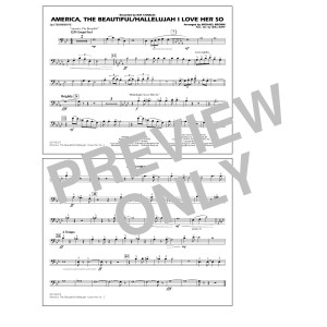 America, The Beautiful/Hallelujah I Love Her So (arr. Michael Brown) - 2nd Trombone