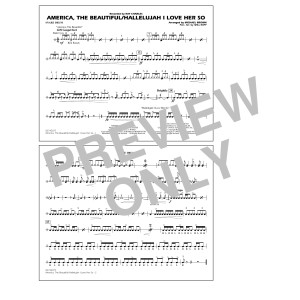 America, The Beautiful/Hallelujah I Love Her So (arr. Michael Brown) - Snare Drum