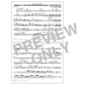 America, The Beautiful/Hallelujah I Love Her So (arr. Michael Brown) - Quad Toms