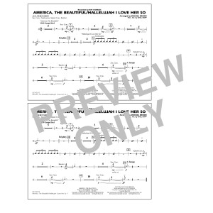 America, The Beautiful/Hallelujah I Love Her So (arr. Michael Brown) - Aux Percussion