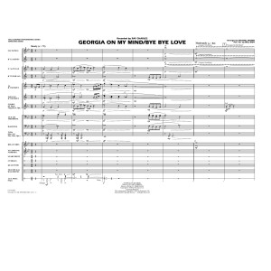 Georgia On My Mind/Bye Bye Love (arr. Michael Brown) - Conductor Score (Full Score)