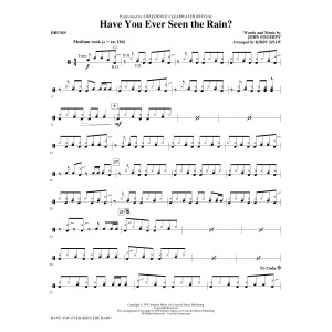 Have You Ever Seen The Rain? (arr. Kirby Shaw) - Drums