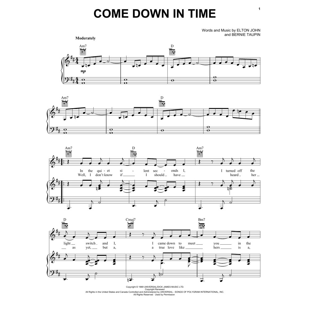 Come Down In Time