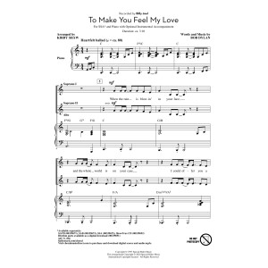 To Make You Feel My Love (arr. Kirby Shaw)