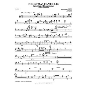 Christmas Canticles: A Cantata of Carols in Four Suites (Full Orchestra) - Flute