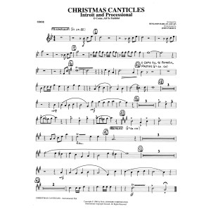 Christmas Canticles: A Cantata of Carols in Four Suites (Full Orchestra) - Oboe