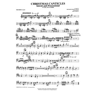 Christmas Canticles: A Cantata of Carols in Four Suites (Full Orchestra) - Bb Trumpet 1,2